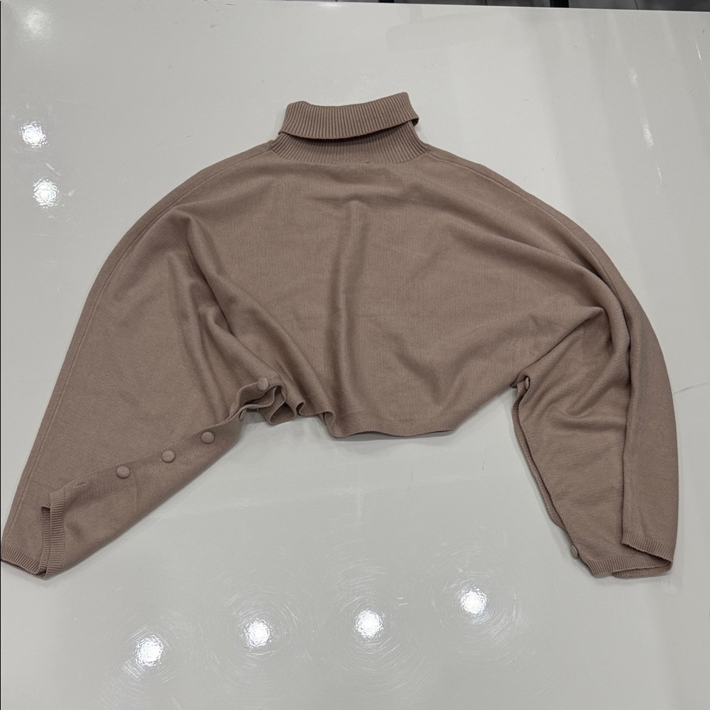 Tan Turtleneck Sweater